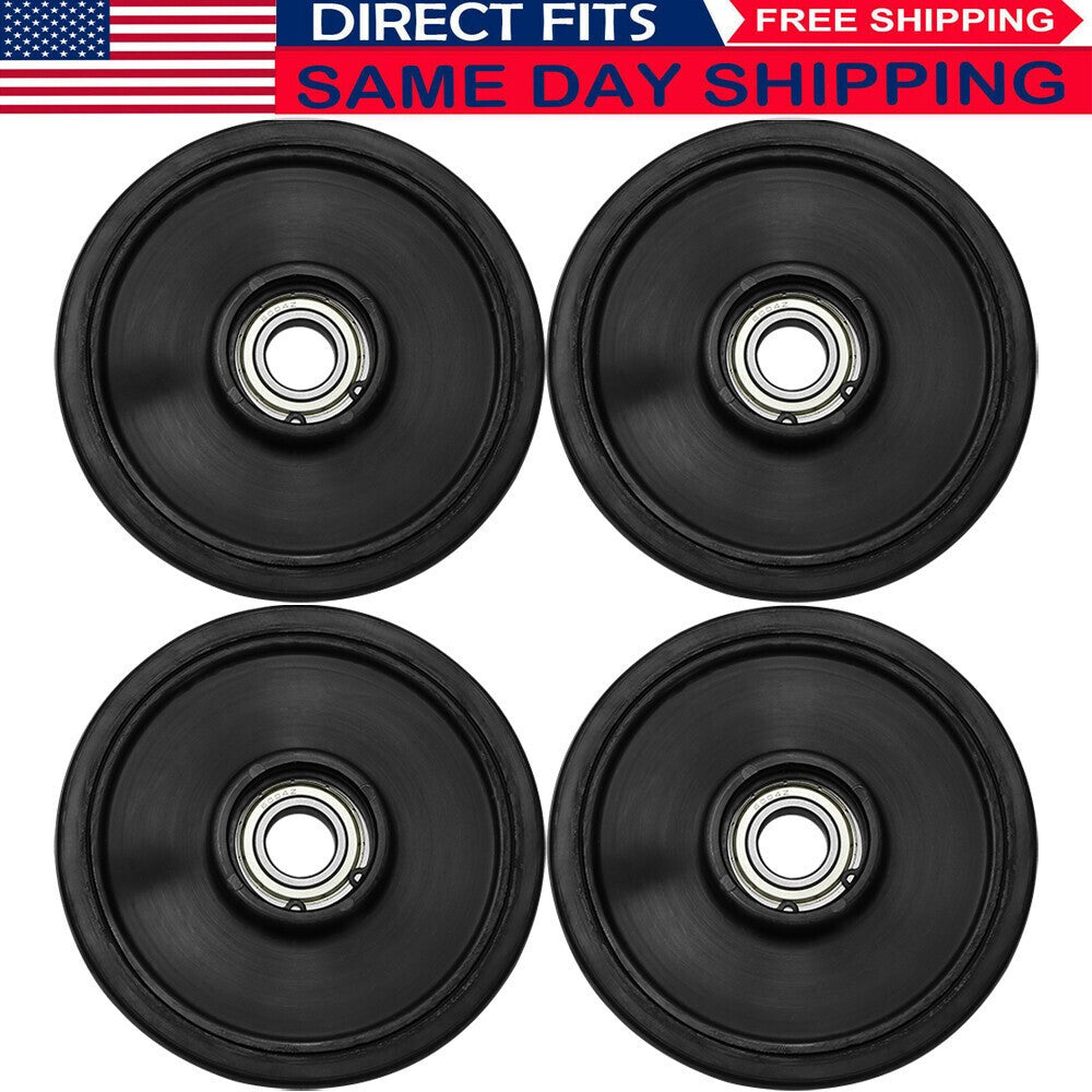 4X FOR ARCTIC CAT BLACK 5.63 X20MM IDLER WHEEL WITH BEARING 1604-837 3604-039 US