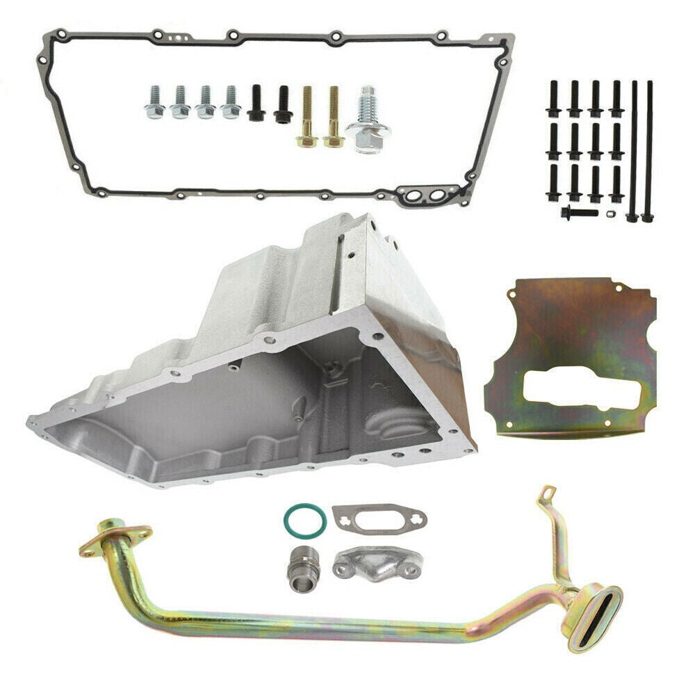 LS SWAP Aluminum Rear Sump Retro-Fit Oil Pan GM Camaro Nova Chevelle G BODY NEW