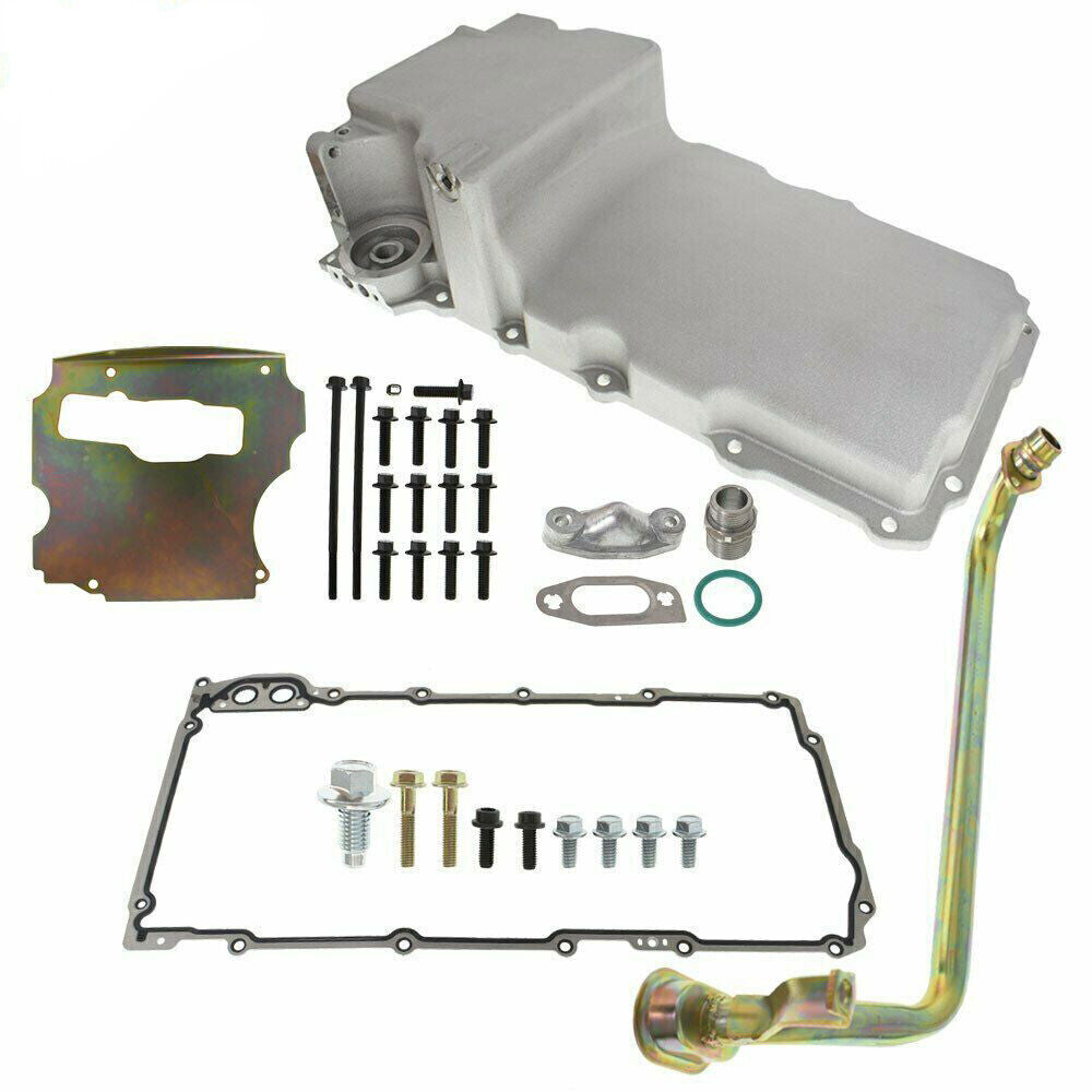 LS SWAP Aluminum Rear Sump Retro-Fit Oil Pan GM Camaro Nova Chevelle G BODY NEW