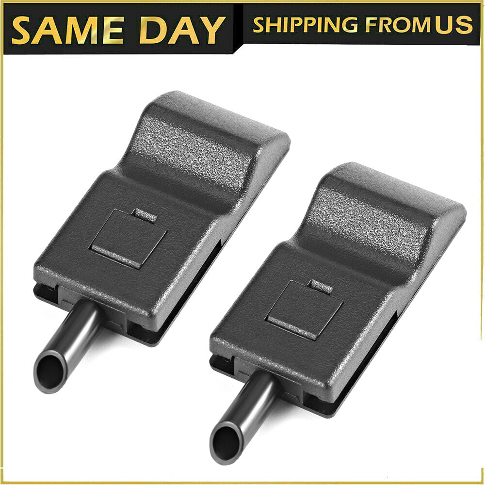 2 Fits Chevy/GMC Silverado/Sierra 07-13 Door Lock Knobs Front/Rear Ebony Black