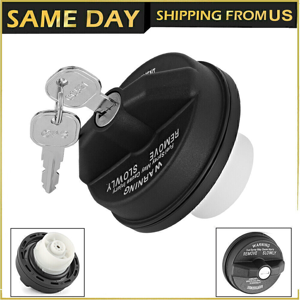 Locking Gas Fuel Cap Fits for 2001-2021 Chrysler Jeep Dodge Ram 05278655AB w/key