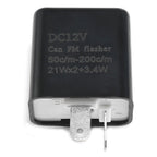 2Pin Adjustable LED Flasher Relay Turn Signal Blinker Light For Motorcycle 12 V