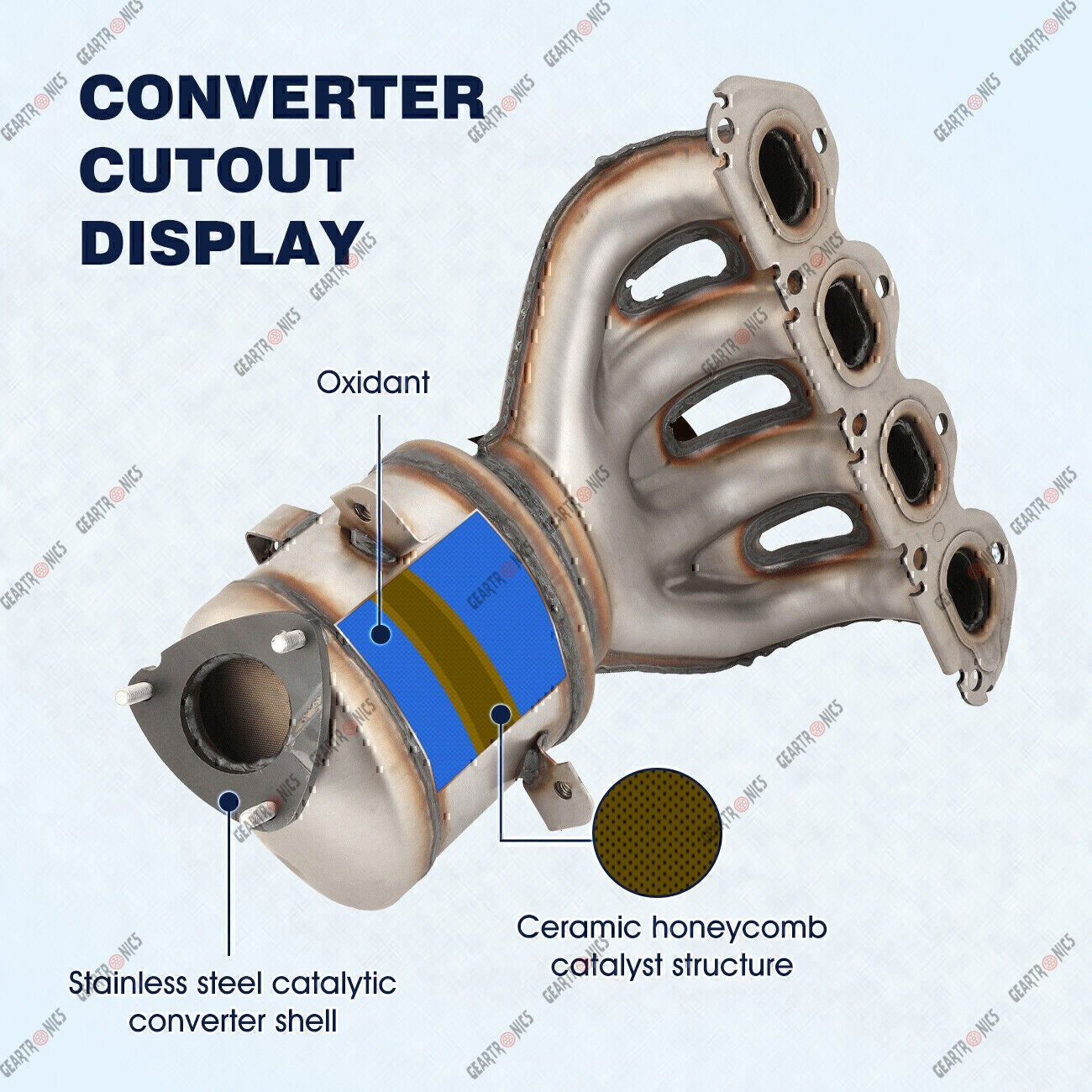 CATALYTIC CONVERTER EXHAUST MANIFOLD FIT FOR 2011-2016 CHEVY CRUZE/SONIC 1.8L US