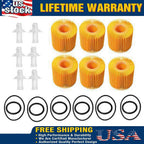 Oil Filters 04152-31090 YZZA1 For Toyota Avalon Camry Sienna Lexus Scion /5 Sets