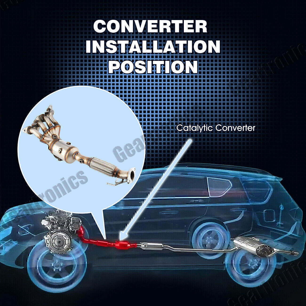For Ford Focus 2012 13-2018 2.0L 4Cyl 30580 Exhaust Manifold Catalytic Converter