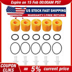 5PCS Oil Filter Kit 04152-YZZA1 ,04152-31090 Fit for Toyota Scion Lexus w/O-RING