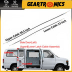 Side Cargo Door Left Upper &Lower Door Latch Release Cable for Ford E150 250 350