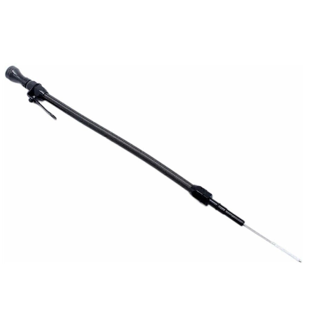 Stainless Flexible Oil Dipstick Black Fits LS LSX LS1 LS2 LS6 4.8L 5.7L 6.0 6.2L