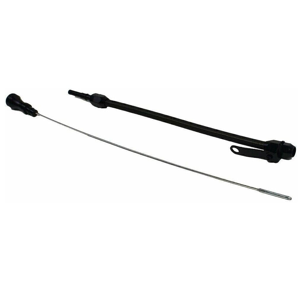 Stainless Flexible Oil Dipstick Black Fits LS LSX LS1 LS2 LS6 4.8L 5.7L 6.0 6.2L