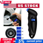 Digital Tire Air Pressure Gauge Meter Test Tool For Car Truck LCD Display 150PSI