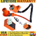 Fit GY6 50cc-150cc ATV SCOOTER MOPED RACING AC CDI BOX IGNITION COIL SPARK PLUG