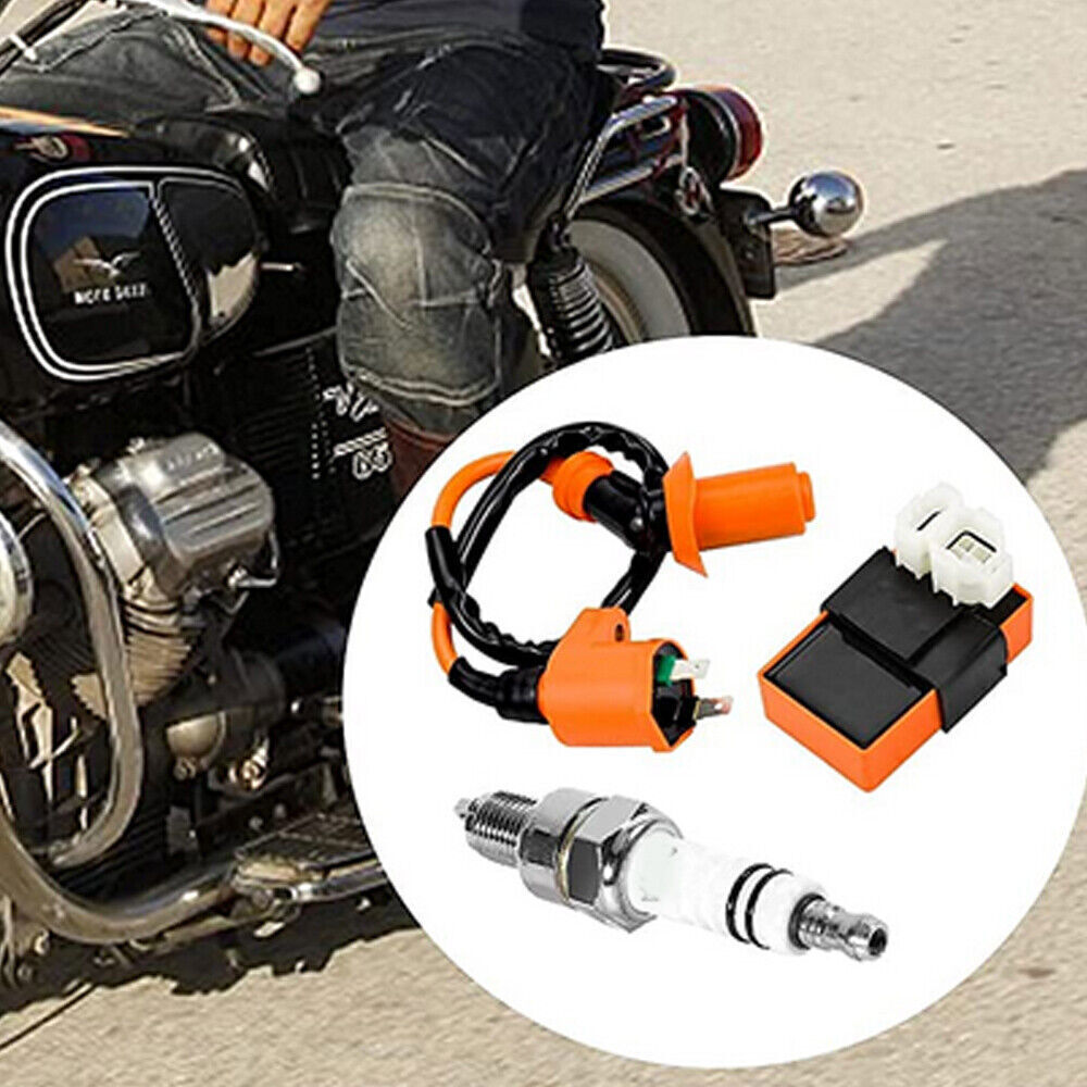 Fit GY6 50cc-150cc ATV SCOOTER MOPED RACING AC CDI BOX IGNITION COIL SPARK PLUG