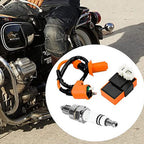 Fit GY6 50cc-150cc ATV SCOOTER MOPED RACING AC CDI BOX IGNITION COIL SPARK PLUG