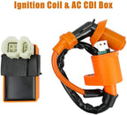 Fit GY6 50cc-150cc ATV SCOOTER MOPED RACING AC CDI BOX IGNITION COIL SPARK PLUG