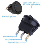 20pc ROCKER SWITCH Toggle 12V Led Light Car Auto Boat Round ON/ OFF SPST 20 AMP