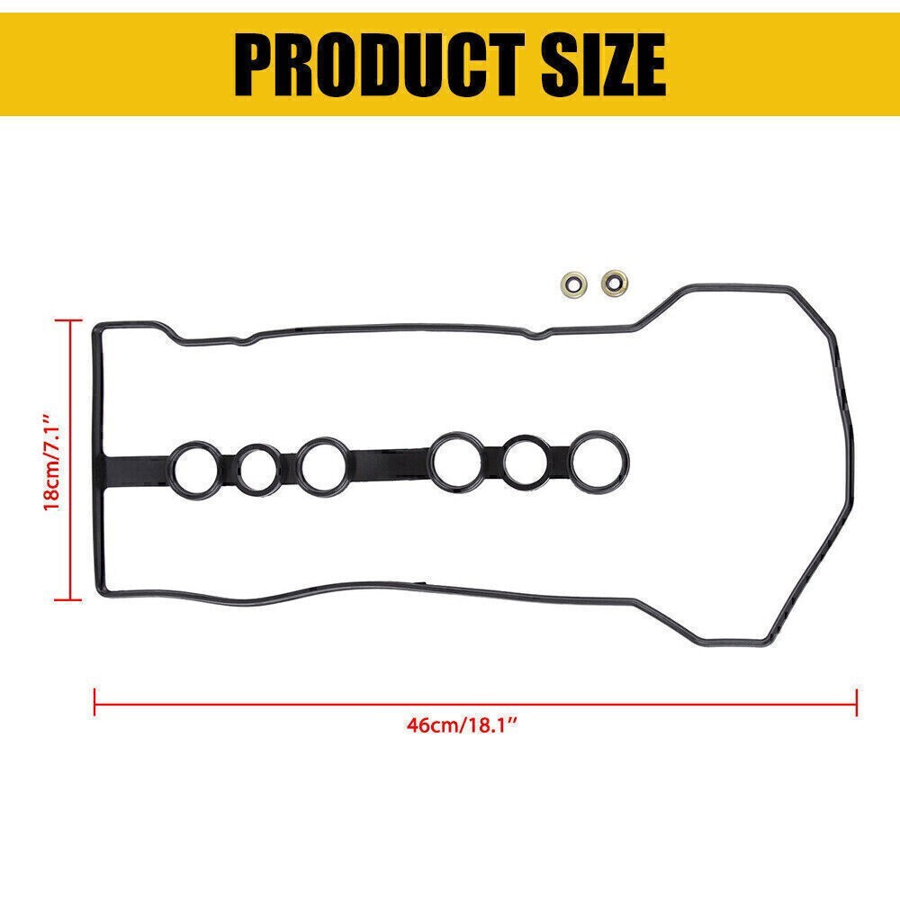 Valve Cover Gasket Set w/Grommets Fit 00-08 Toyota Corolla 1.8 L4 DOHC #VS50542R