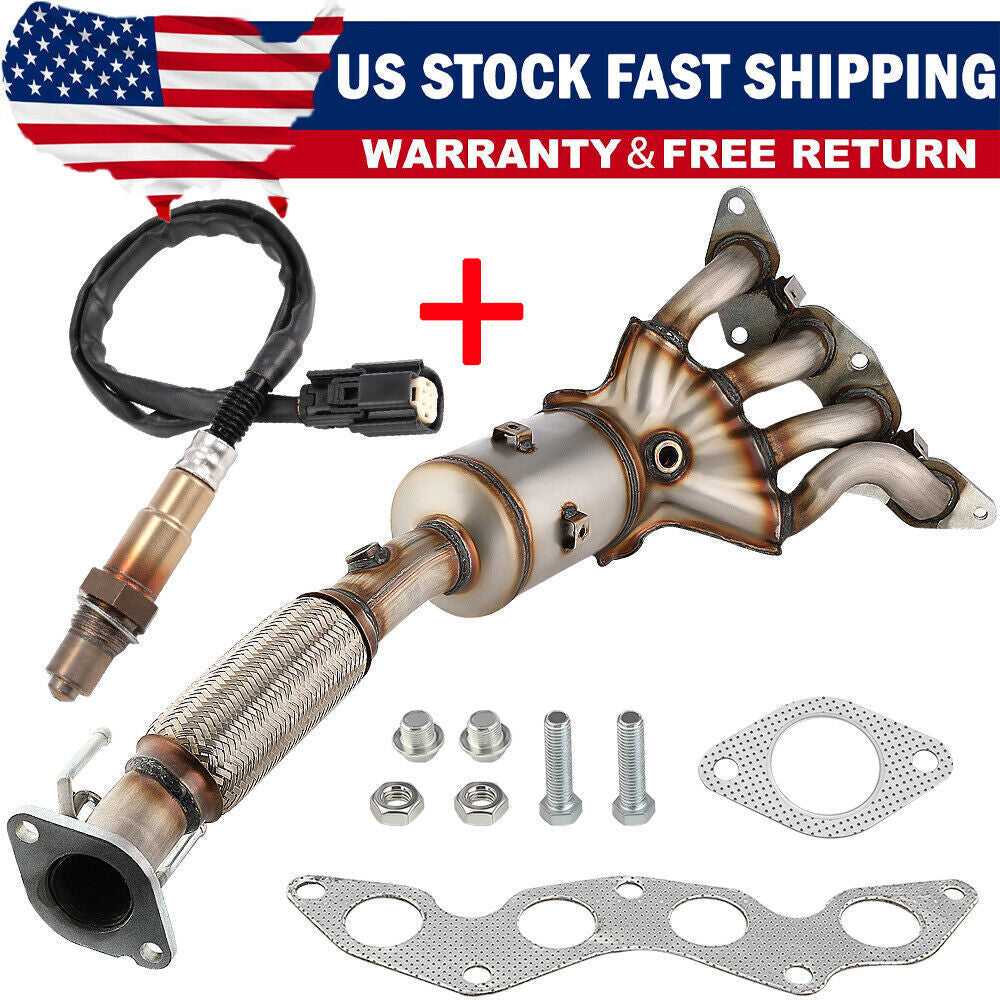 For Ford Focus 2012 -2018 2.0L Exhaust Manifold Catalytic Converter w/ O2 Sensor