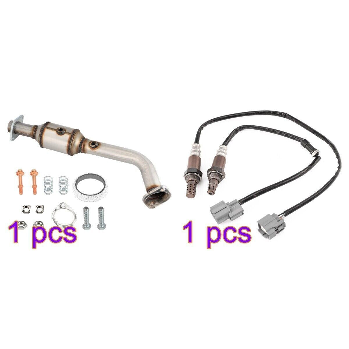 CATALYTIC CONVERTER KIT W/ O2 SENSORS FITS FOR HONDA ELEMENT 2.4L 2003-2011 USA