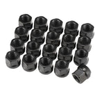 20PCS OPEN END LUG NUTS BULGE ACORN 1/2"X20 WHEEL NUT BLACK FINISH Fit for Ford