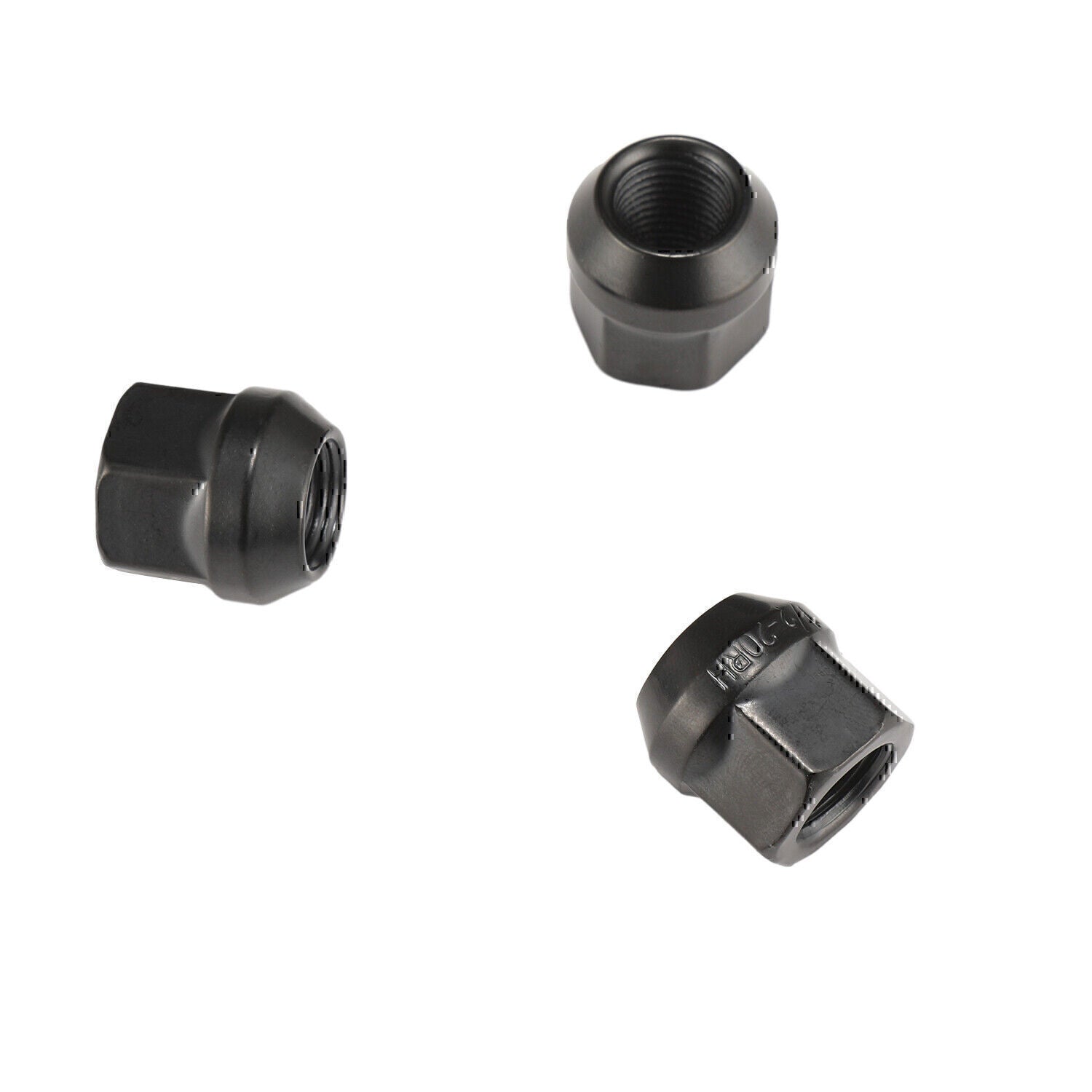 20PCS OPEN END LUG NUTS BULGE ACORN 1/2"X20 WHEEL NUT BLACK FINISH Fit for Ford
