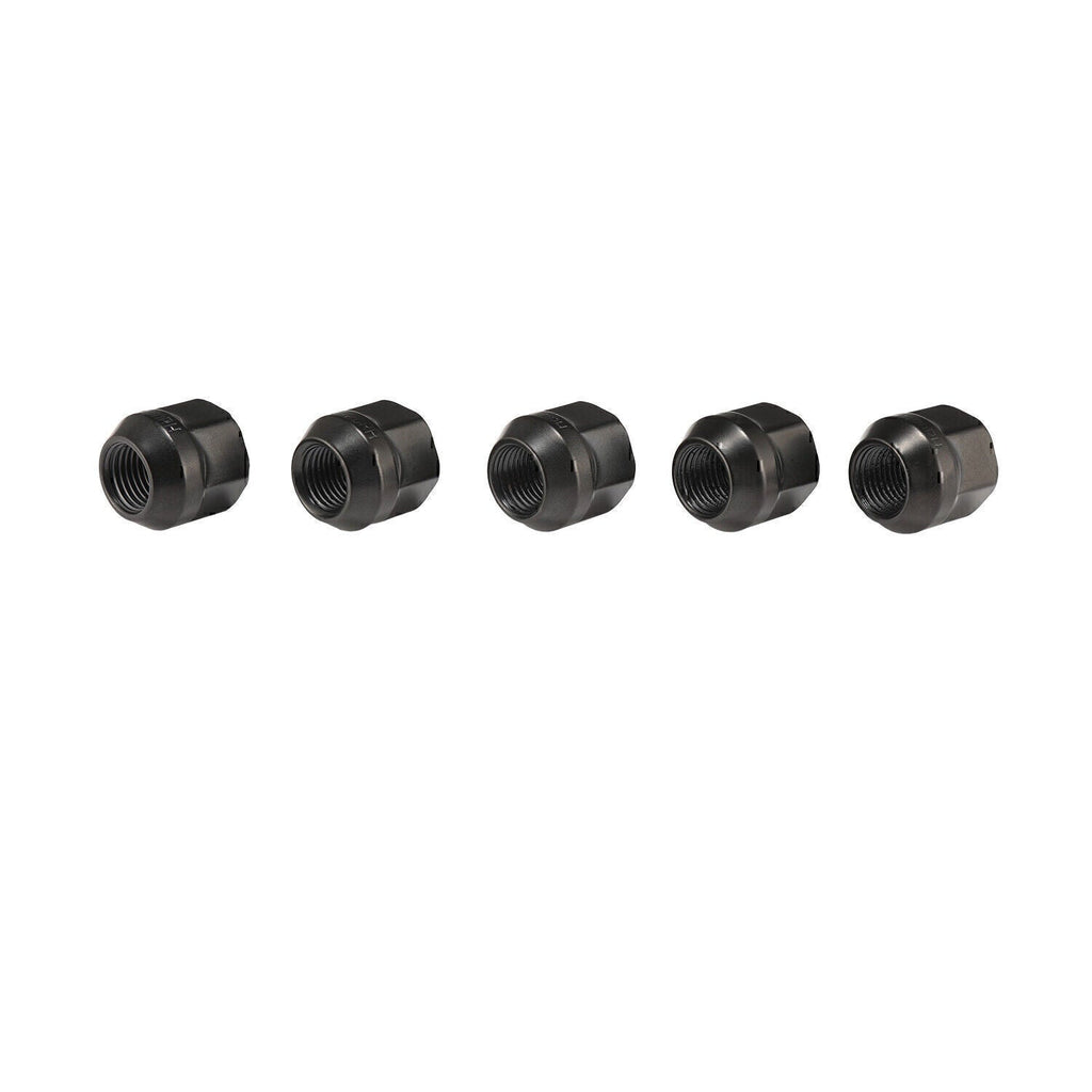 20PCS OPEN END LUG NUTS BULGE ACORN 1/2"X20 WHEEL NUT BLACK FINISH Fit for Ford