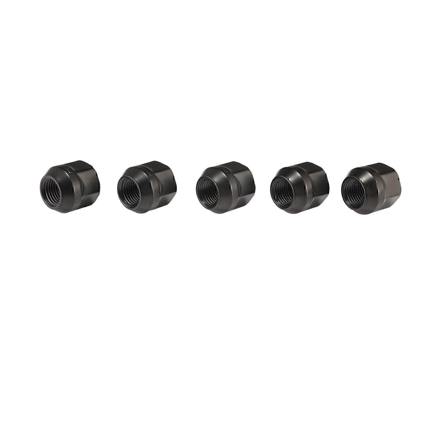 20PCS OPEN END LUG NUTS BULGE ACORN 1/2"X20 WHEEL NUT BLACK FINISH Fit for Ford