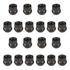 20PCS OPEN END LUG NUTS BULGE ACORN 1/2"X20 WHEEL NUT BLACK FINISH Fit for Ford