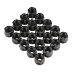 20PCS OPEN END LUG NUTS BULGE ACORN 1/2"X20 WHEEL NUT BLACK FINISH Fit for Ford