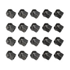20PCS OPEN END LUG NUTS BULGE ACORN 1/2"X20 WHEEL NUT BLACK FINISH Fit for Ford