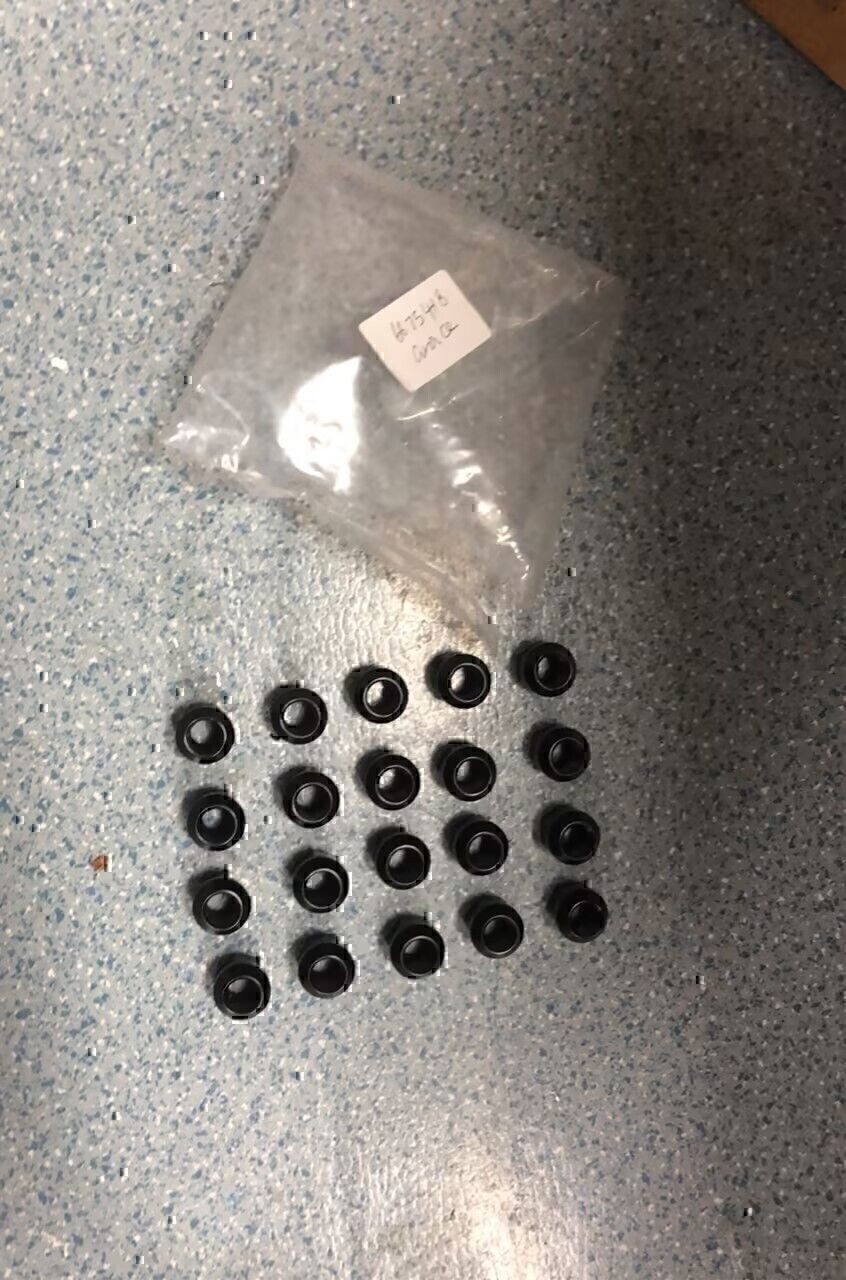 20PCS OPEN END LUG NUTS BULGE ACORN 1/2"X20 WHEEL NUT BLACK FINISH Fit for Ford