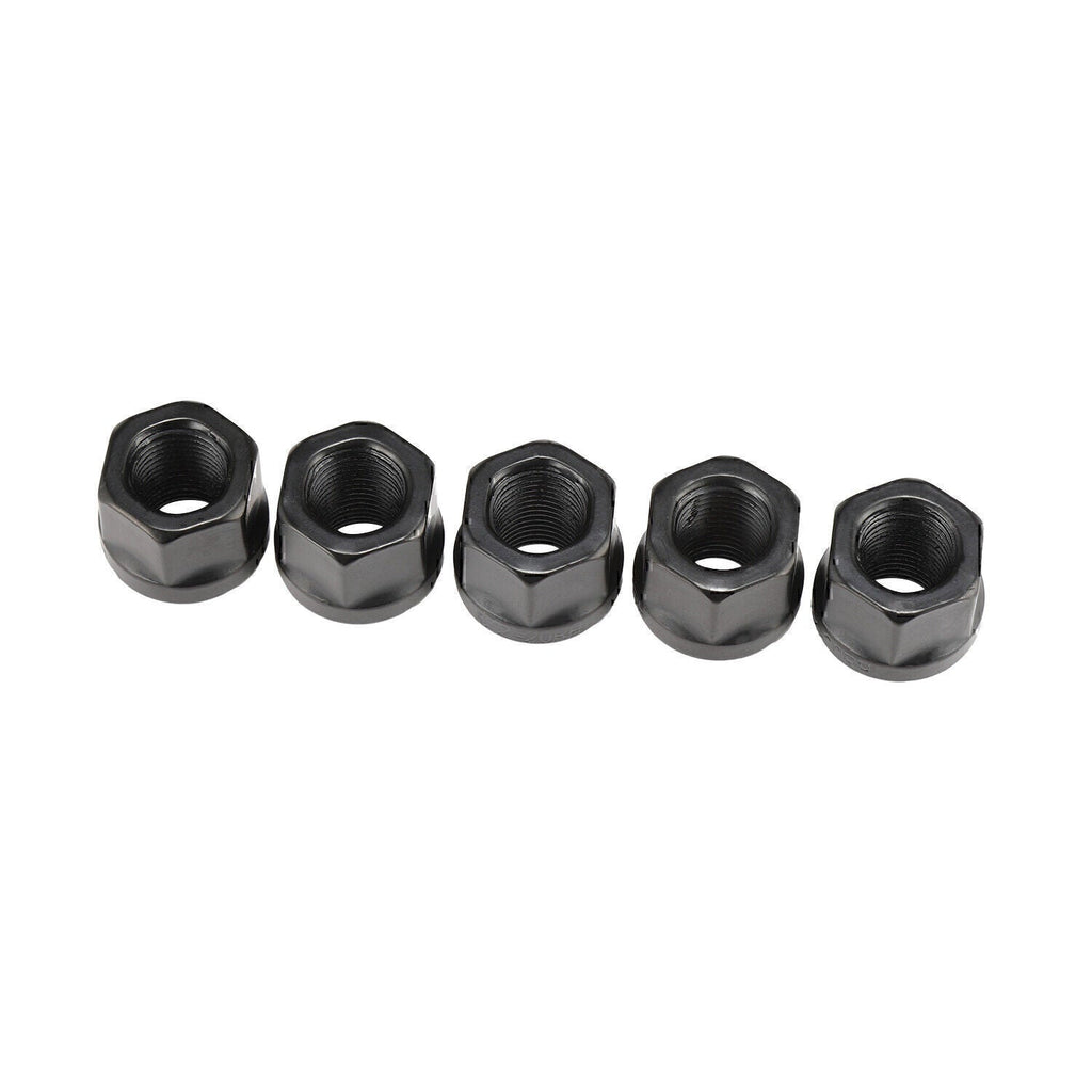 20PCS OPEN END LUG NUTS BULGE ACORN 1/2"X20 WHEEL NUT BLACK FINISH Fit for Ford