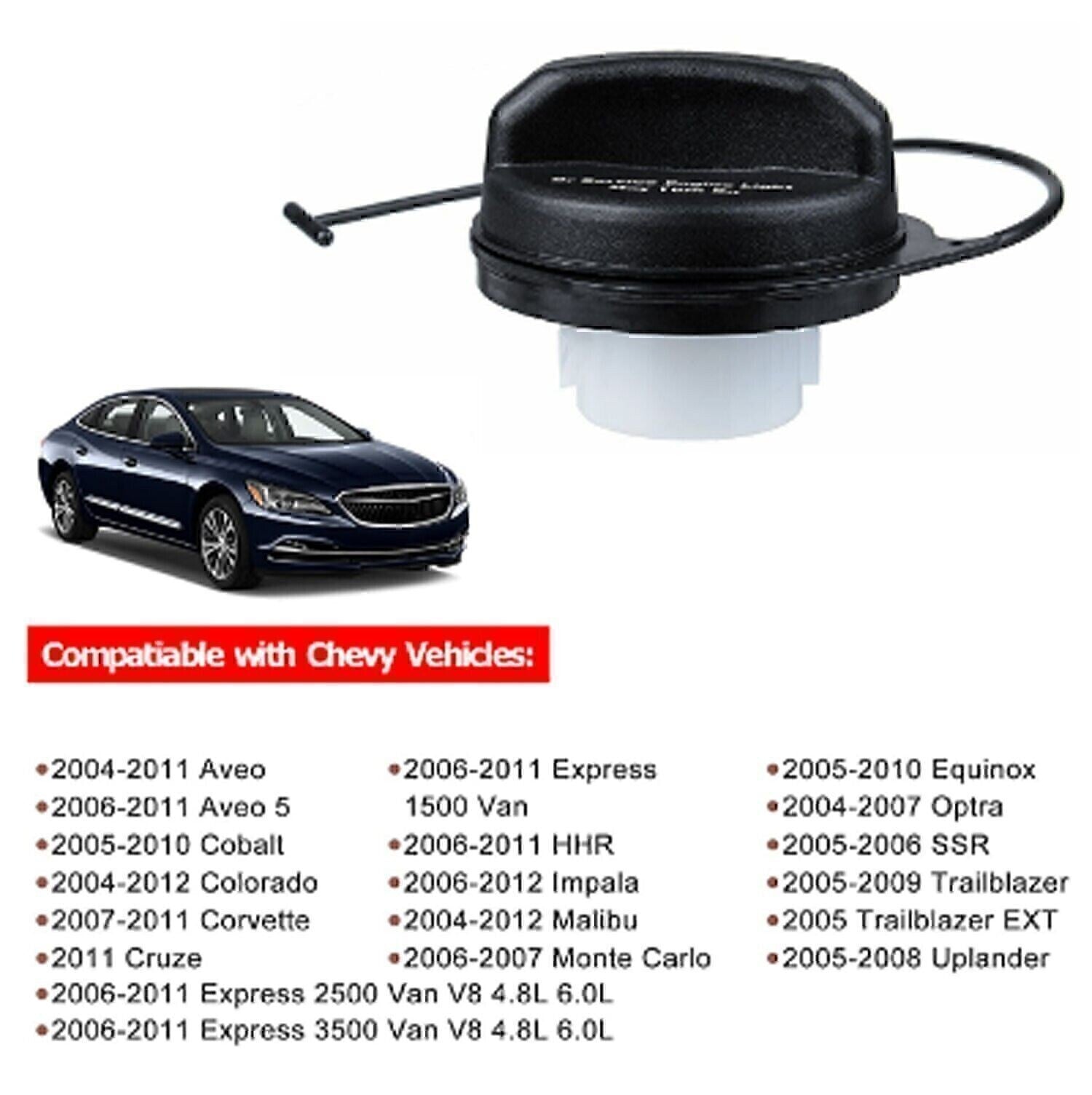 Fuel Tank GAS CAP For 2004-2012 CHEVROLET GMC Cadillac Buick Pontiac 95995094