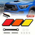 Tri-Color Grille Badge Emblem Car Accessories For Toyota Tacoma 4Runner Tundra