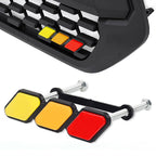 Tri-Color Grille Badge Emblem Car Accessories For Toyota Tacoma 4Runner Tundra