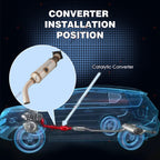 Catalytic Converter w/O2 Sensor For Dodge Grand Caravan 3.3L 3.8L 2008 2009 2010
