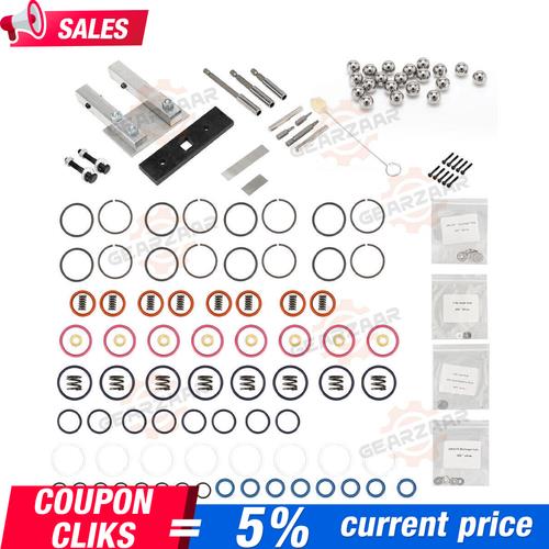 For 7.3L PowerStroke Injector Rebuild Kit w/vice clamp & tools & springs, 94-03