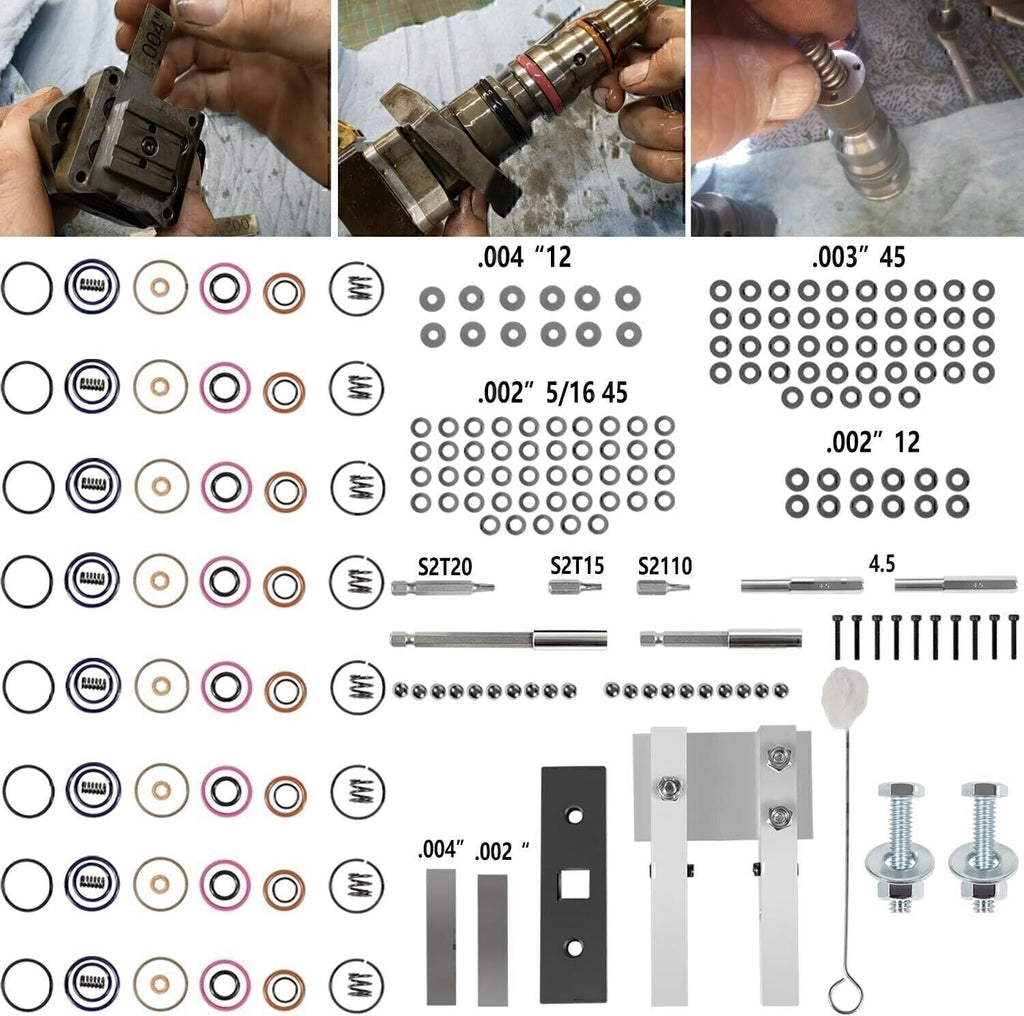 For 7.3L PowerStroke Injector Rebuild Kit w/vice clamp & tools & springs, 94-03