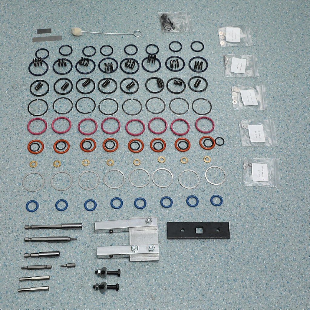 For 7.3L PowerStroke Injector Rebuild Kit w/vice clamp & tools & springs, 94-03
