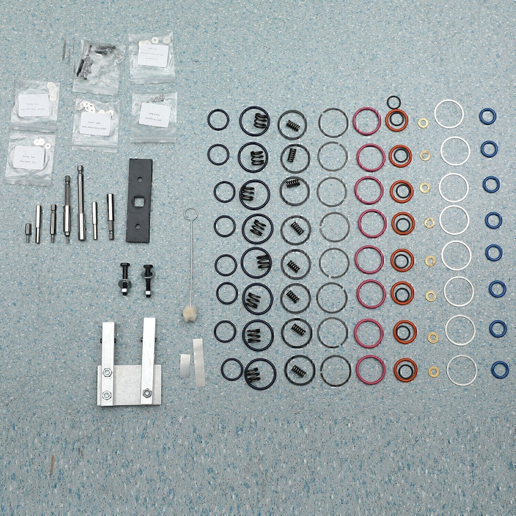 For 7.3L PowerStroke Injector Rebuild Kit w/vice clamp & tools & springs, 94-03