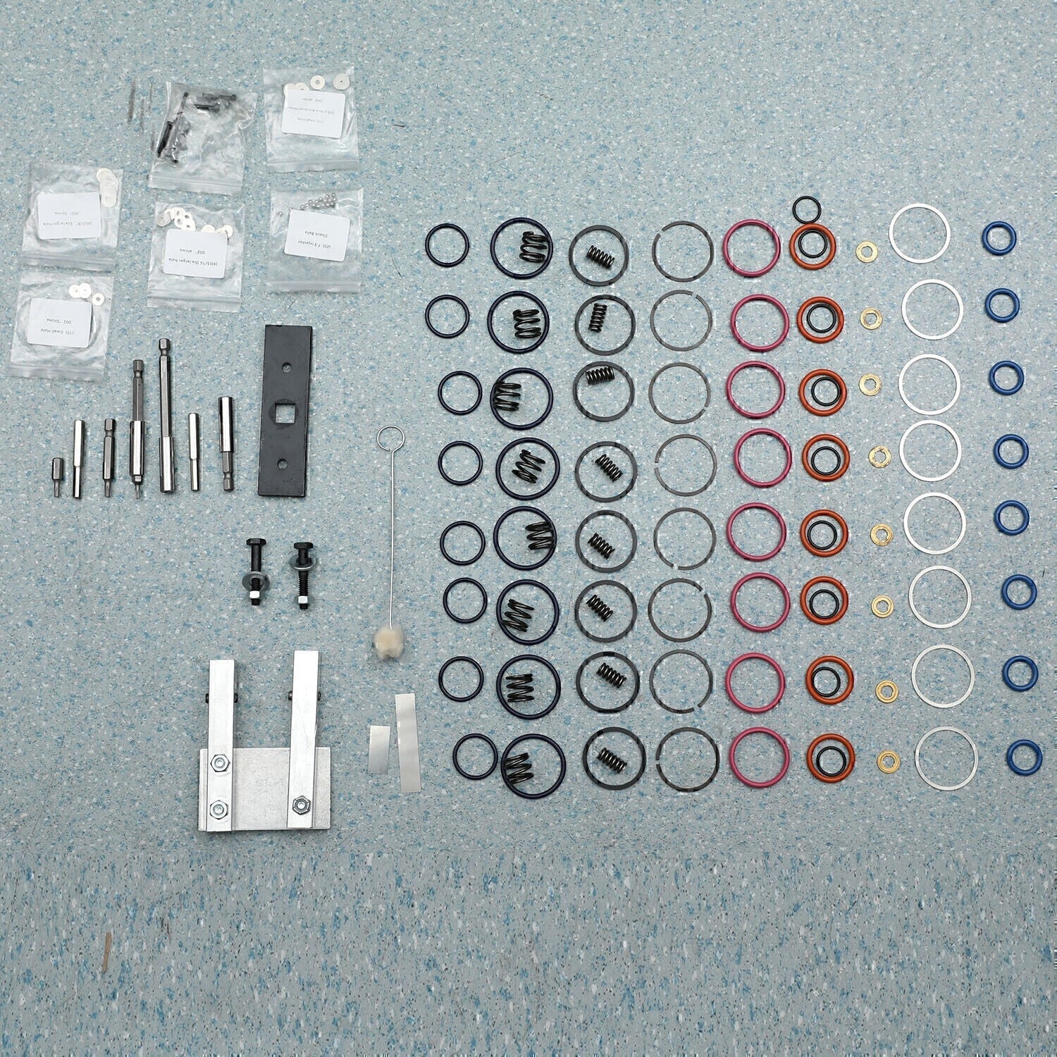 For 7.3L PowerStroke Injector Rebuild Kit w/vice clamp & tools & springs, 94-03