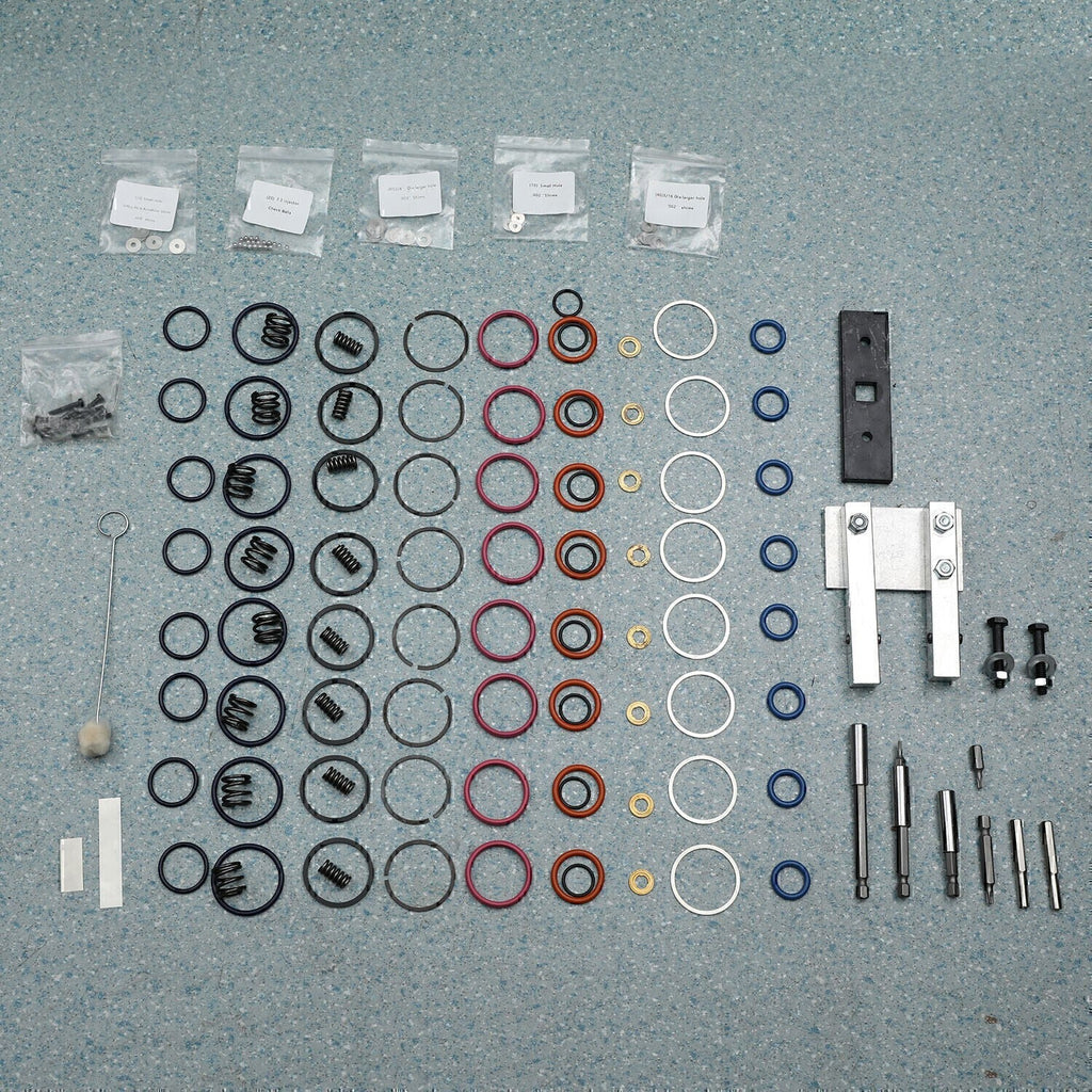 For 7.3L PowerStroke Injector Rebuild Kit w/vice clamp & tools & springs, 94-03