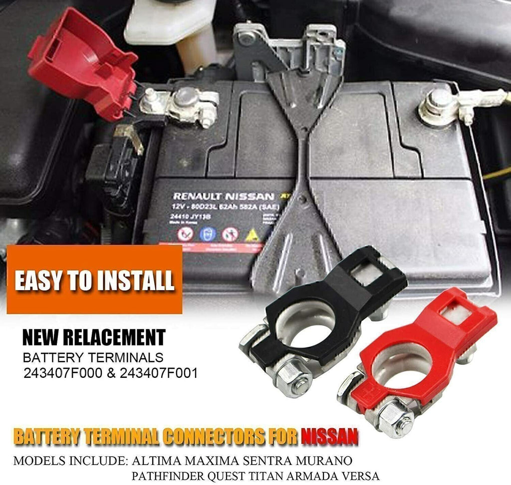 Battery Terminal Set Positive / Negative Fit INFINIT/NISSAN 243407F000 ※