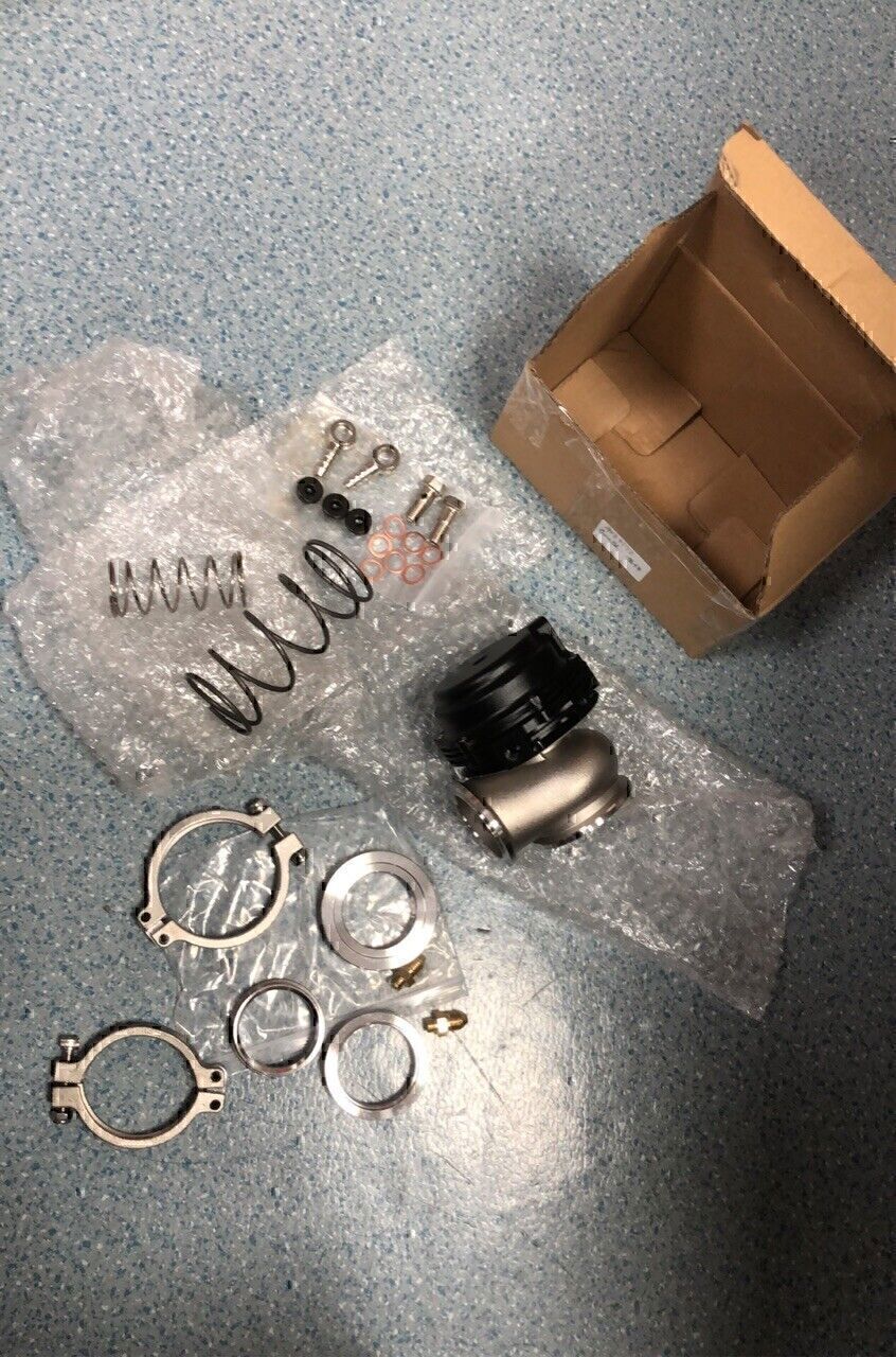 44mm External Wastegate For Tial MVR V-Band Flange Turbo 14PSI Spring Black