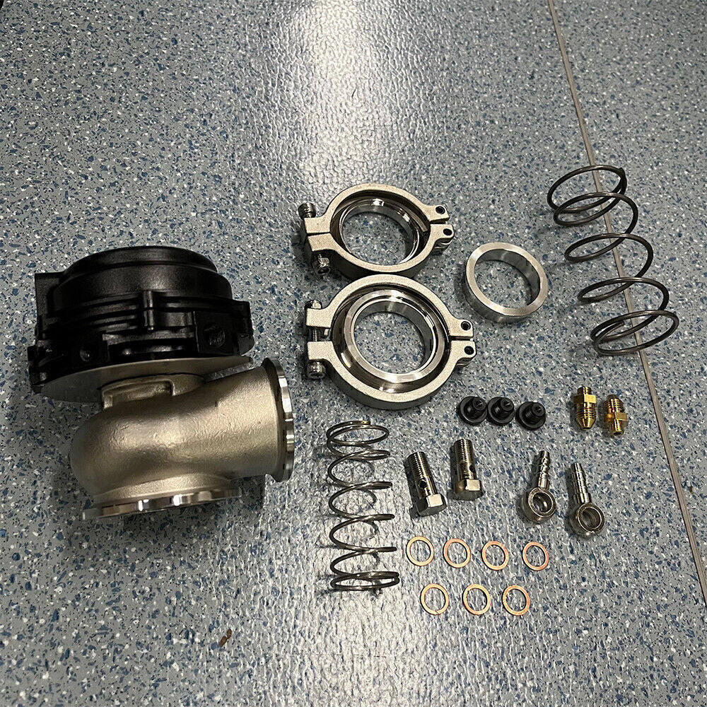 44mm External Wastegate For Tial MVR V-Band Flange Turbo 14PSI Spring Black