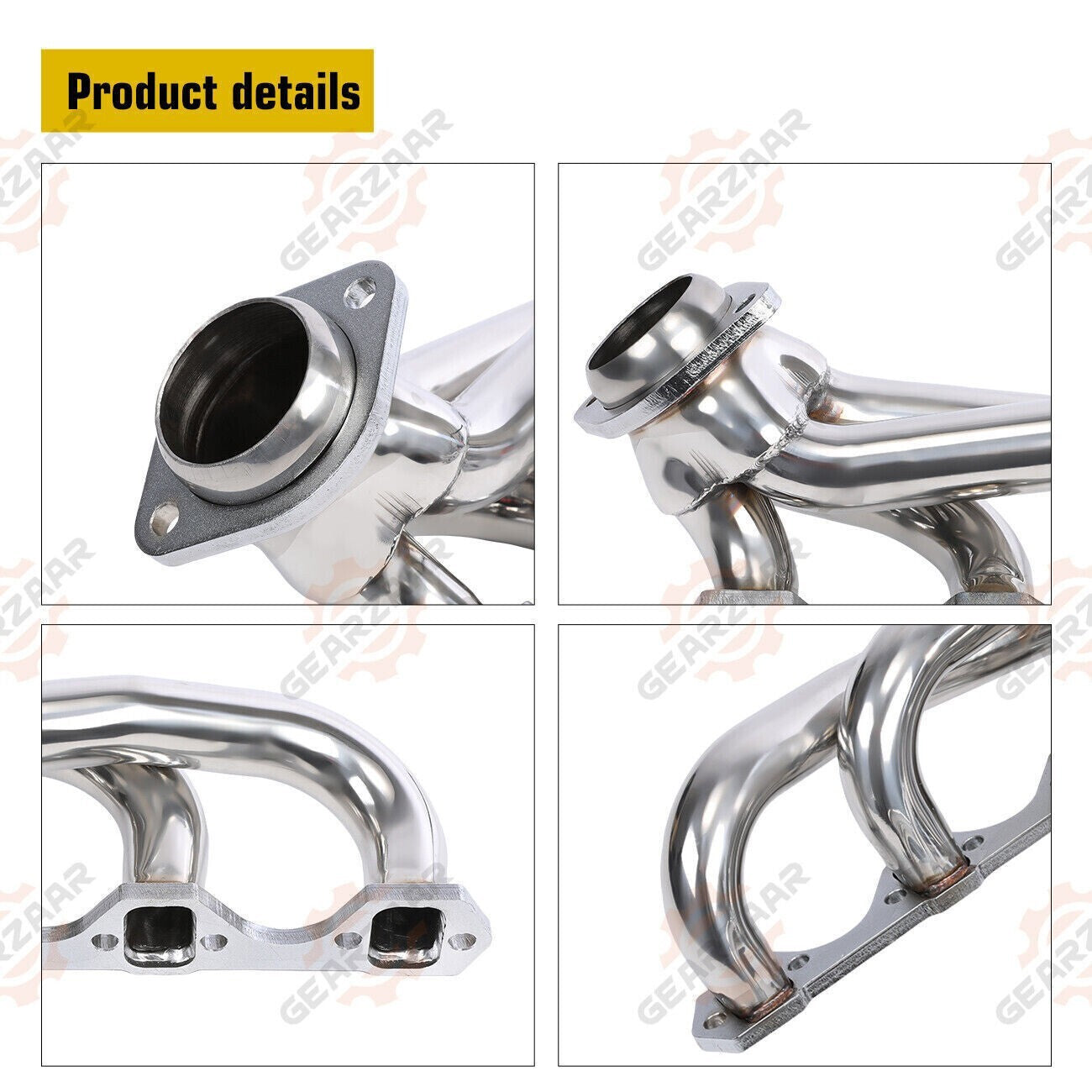 For 1979-1993 Mustang 5.0 V8 GT/LX/SVT Stainless Steel Exhaust Manifold Headers