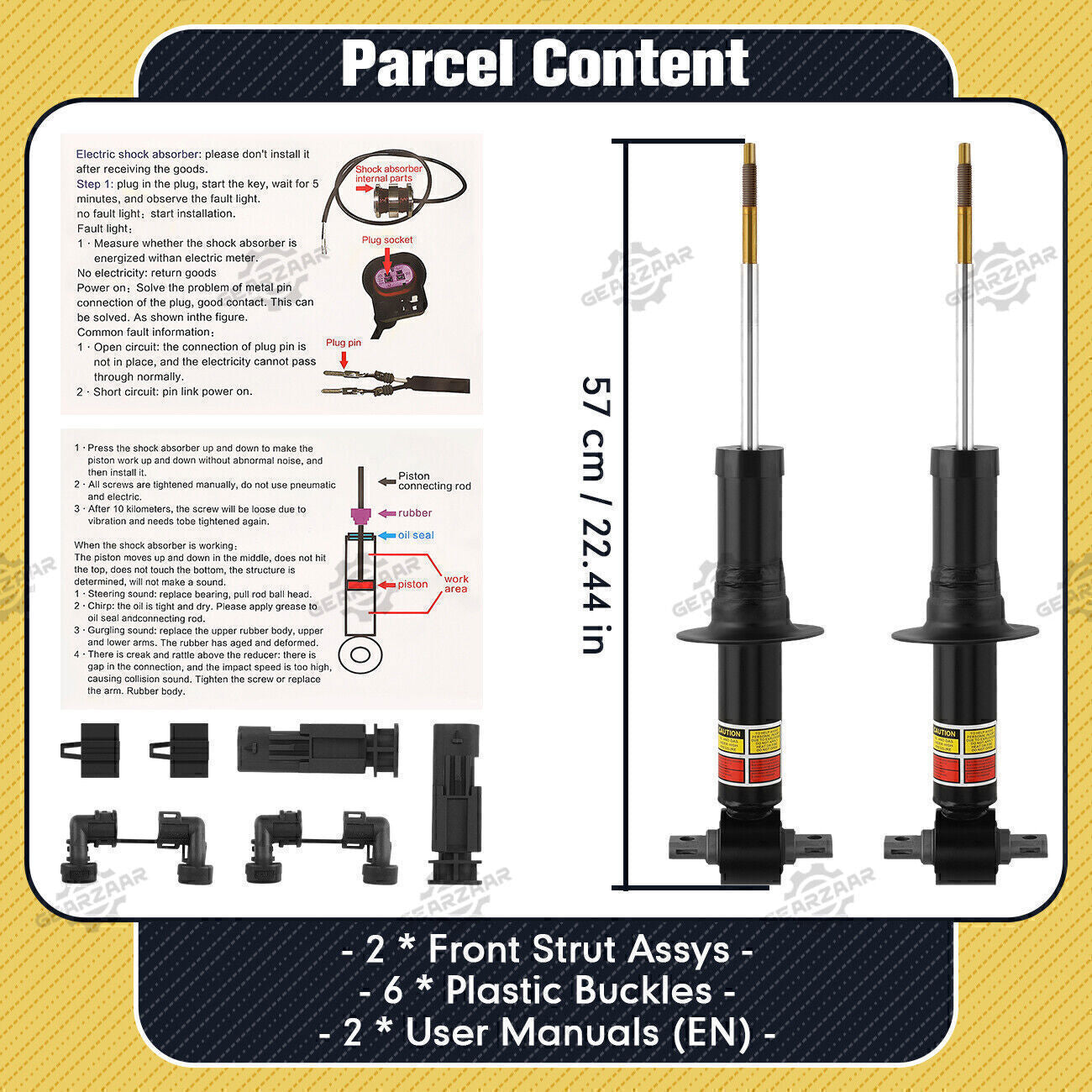 Front Shock Absorber Struts 84977478 for Chevy Tahoe Silverado Suburban Magnetic