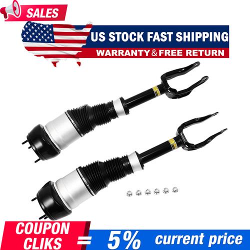 Pair Front Air Suspension Shock Struts w/ADS For Mercedes W166 X166 GL450 GLS550