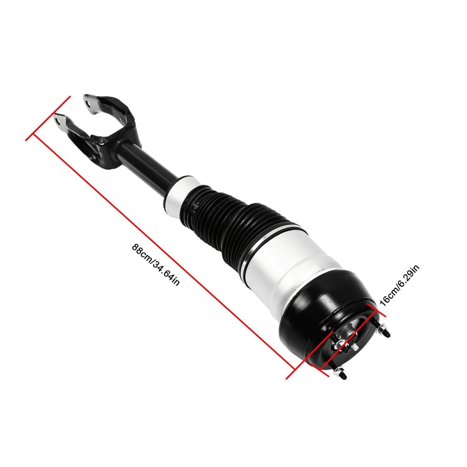 Pair Front Air Suspension Shock Struts w/ADS For Mercedes W166 X166 GL450 GLS550