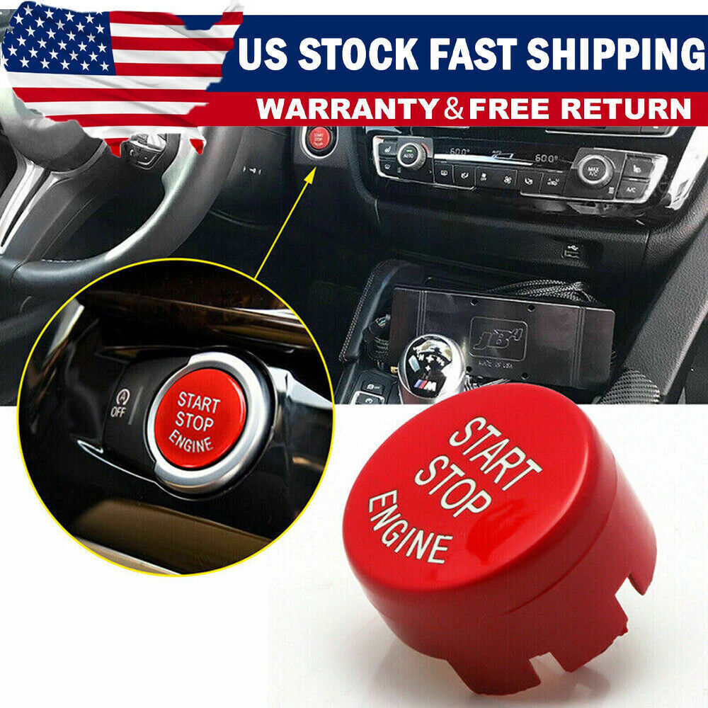 Red Engine Start Stop Push Button Cover Trim For BMW,F20 F23 F30 F32 F10 F12 F48