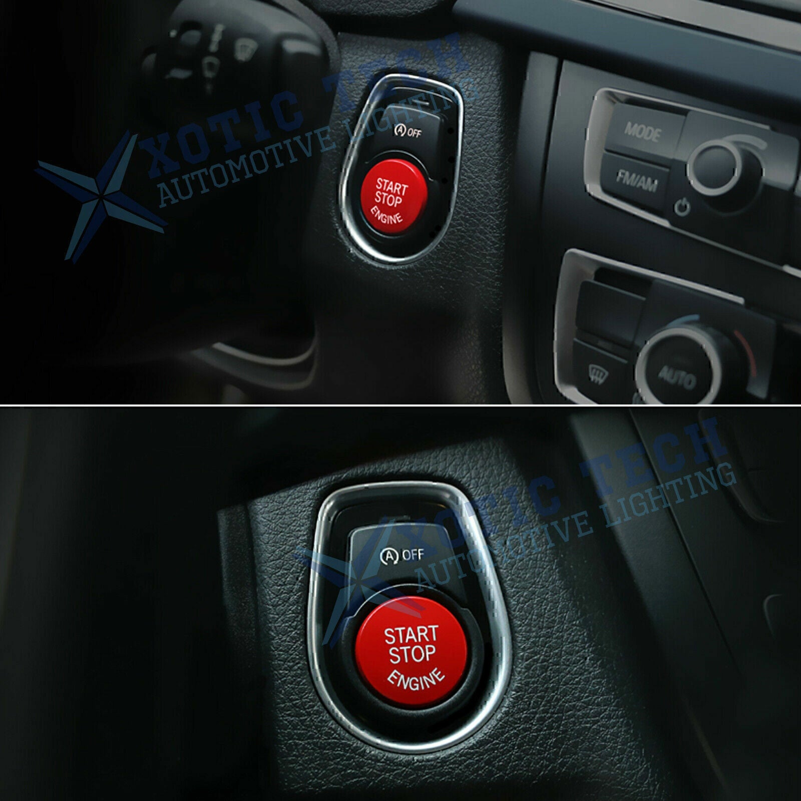 Red Engine Start Stop Push Button Cover Trim For BMW,F20 F23 F30 F32 F10 F12 F48